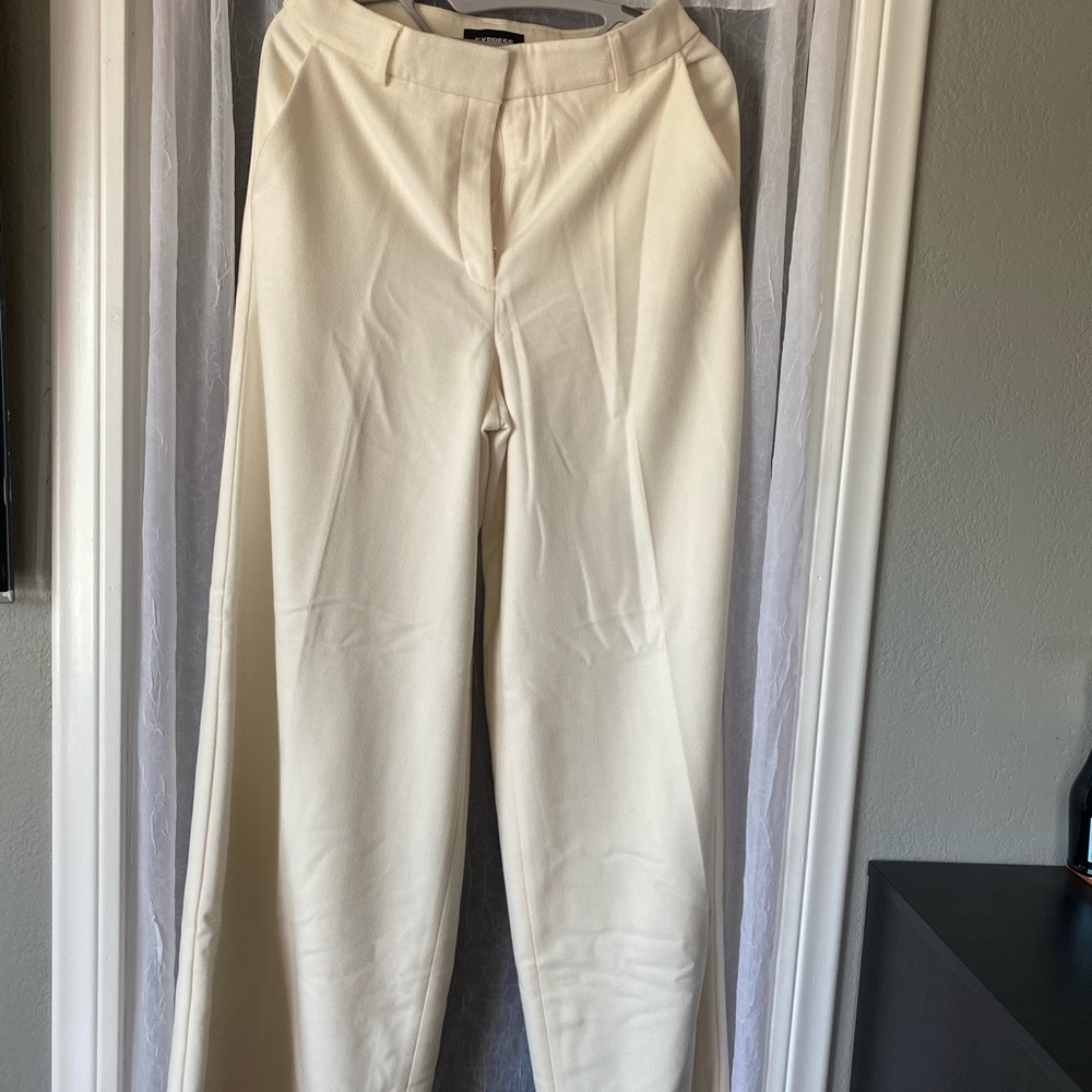 White Express palazzo pants